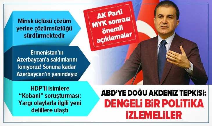 AK Parti MYK sonrası açıklamalar