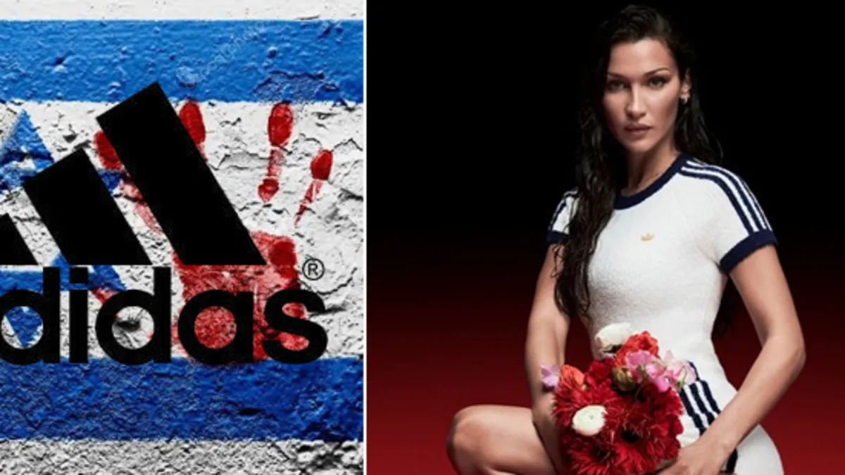 Bella Hadid'in reklam yüzü olduğu Adidas'tan skandal! Siyonistler rahatsız oldu diye özür dilediler