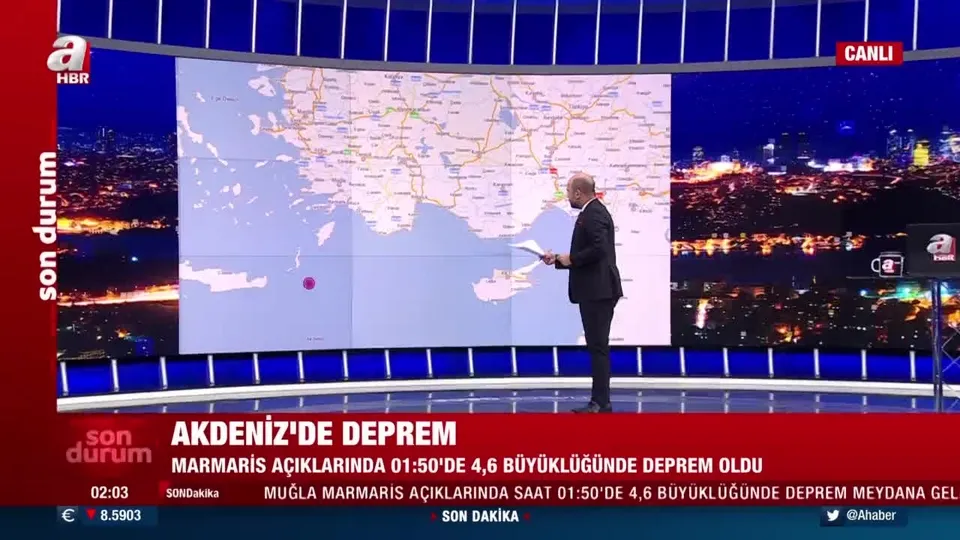 Son dakika: Muğla’da 4,6 büyüklüğünde deprem