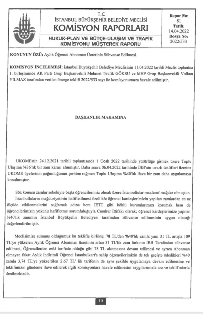 Cumhur İttifakı "öğrenciye zamma hayır" dedi! İBB Başkanı İmamoğlu veto edeceğini açıkladı - 3