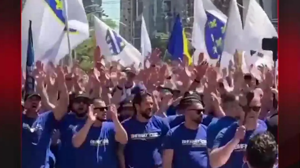 KANADA SOKAKLARINDA FİLİSTİN SLOGANLARI