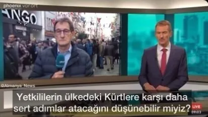 Alman televizyon kanalından İstiklal’deki terör saldırısına ilişkin alçak provokasyon: İç siyasi çatışmanın yaşanacağını düşünebiliriz