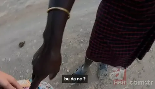 YouTuber Nurgül Türk'e Afrika’da kabileden taciz! "Kaç kız kaç!" 5