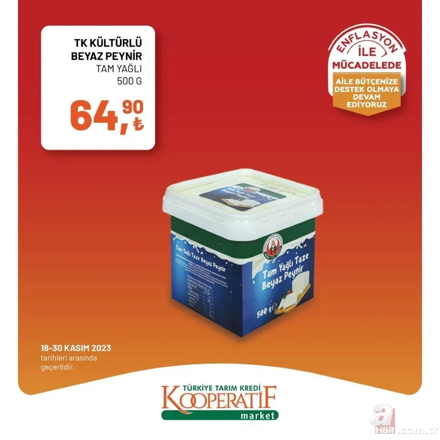 Tarım Kredi Market Kasım indirimleri bitiyor! Tost peyniri, sıvı deterjan, tuvalet kağıdı, domates salçası ve dana kıyma kaç TL’ye satılıyor? 19