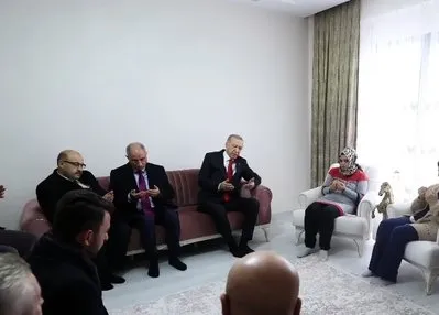 Başkan Erdoğan’dan acılı ailelere ziyaret