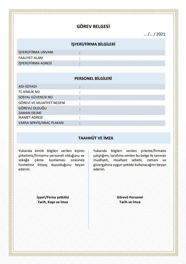 İçişleri Bakanlığından Çalışma İzinleri Görev Belgelerine yeni düzenleme! Süre uzatıldı
