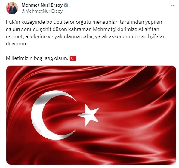 MSB acı haberi duyurdu: 6 kahraman asker şehit oldu, 1 kahraman asker yaralı