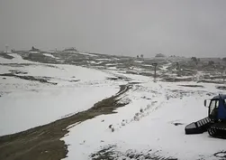 Uludağ'da mayıs ayında kar yağışı