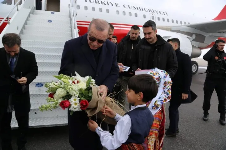 Başkan Erdoğan Sivas’ta coşkuyla karşılandı