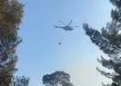 Muğla’daki orman yangınına 5 helikopterle müdahale