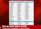 İşte AK Parti MKYK listesi