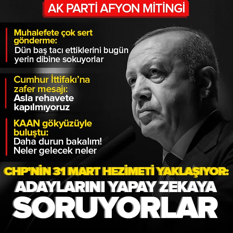 Başkan Erdoğan’dan CHP’ye yapay zeka tepkisi