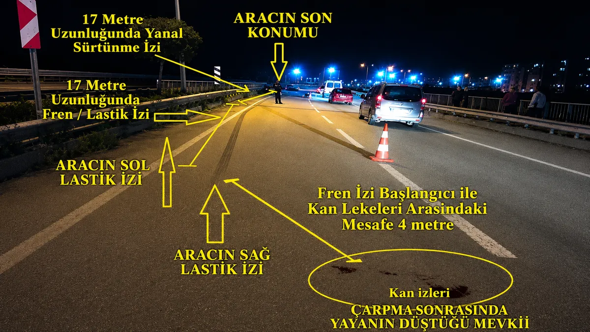 Olay yerinde dikkat çeken tespitler (Foto: DHA)
