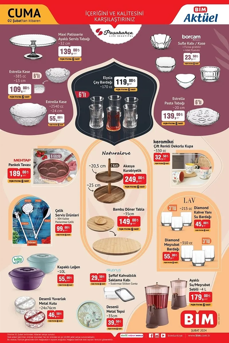 6 Şubat BİM aktüel ürünler kataloğu belli oldu! Haftaya BİM’de hangi ürünler uygun fiyattan satışa sunulacak?