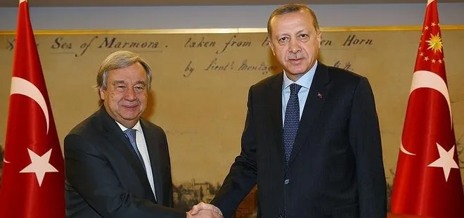 Cumhurbaşkanı Erdoğan, Guterres’i kabul etti