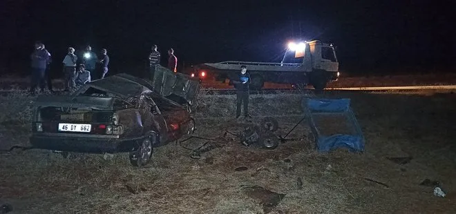 Kahramanmaraş’taki feci kazada 4 kişi hayatını kaybetti