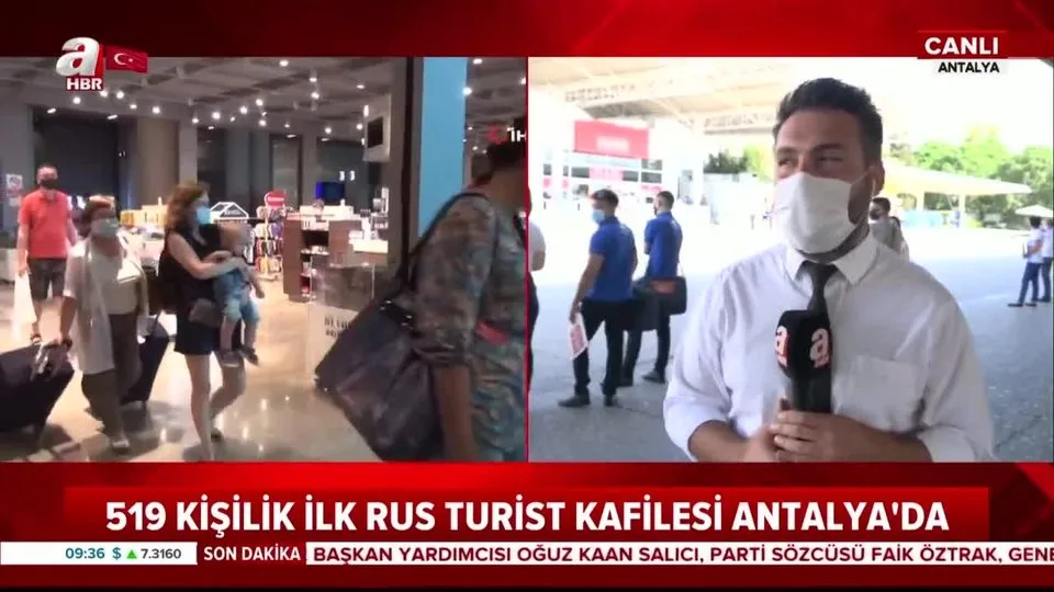 Rus turistler Antalya’da