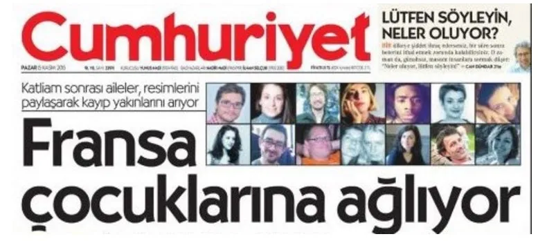 Sözcü, Posta ve Cumhuriyet'ten skandal manşet - 1