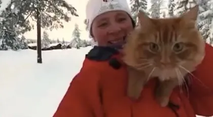 Akılalmaz olay! Kanser hastası kadını kedisi Jesperpus kurtardı