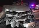 Feci kaza! Cip bariyerlere çarptı