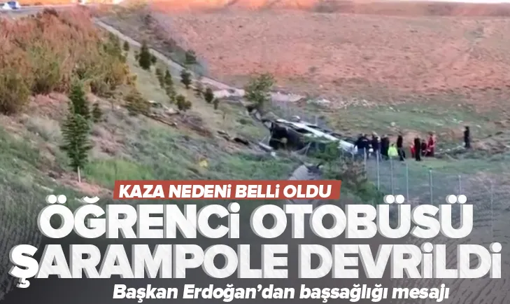 Öğrenci otobüsü şarampole devrildi! Ölü ve yaralılar var