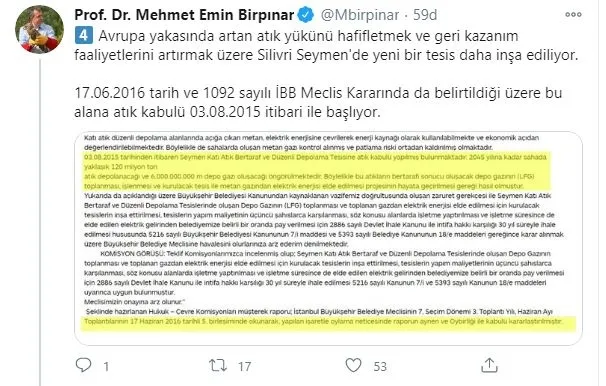 Ekrem İmamoğlu iki defa durdurduğu Seymen Çöp Gazı Enerji Üretim Tesisi Projesi’ni kendisinin başlattığını iddia etti - 8