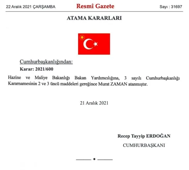 Murat Zaman kimdir, kaç yaşında? Hazine ve Maliye Bakanı Yardımcısı Murat Zaman nereli? İşte özgeçmişi... - 4