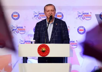 Erdoğan salonun coşkusu karşısında şaşırdı!
