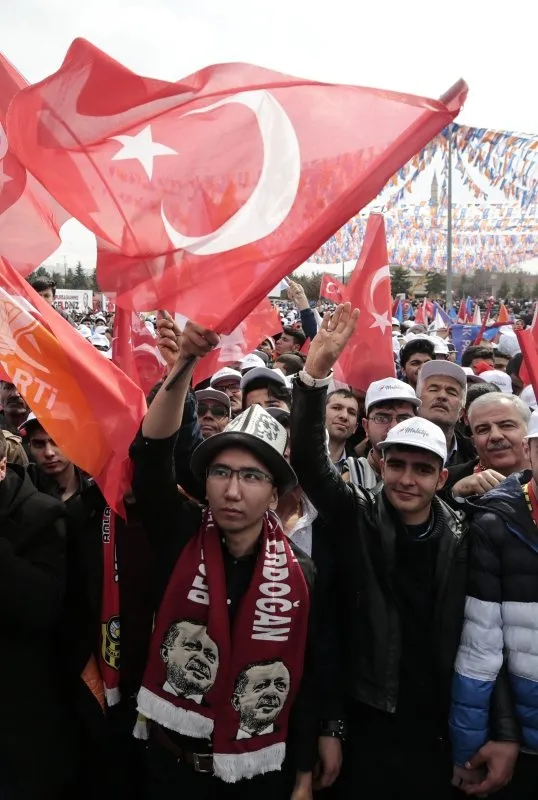 Başkan Erdoğan'ın Malatya mitinginden dikkat çeken kare