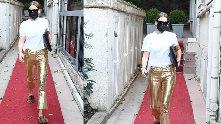 Serenay Sarıkaya'nın terliklerinin fiyatı dudak uçuklattı
