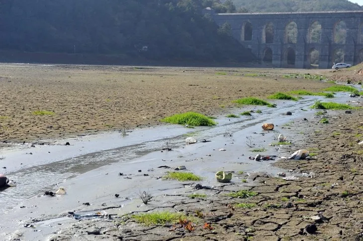Alibeyköy Barajı son dakika | Korkutan görüntü! 10 yıldır böylesi görülmemişti
