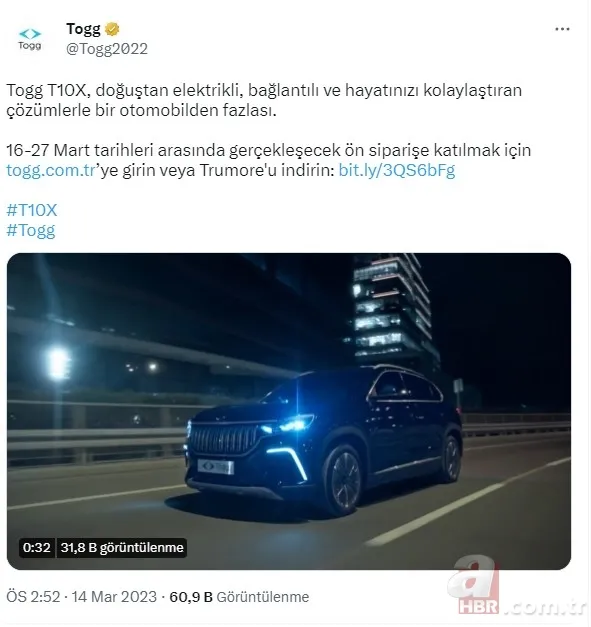 TOGG 'TRUMORE' ön sipariş nasıl verilir? TRUMORE uygulaması nedir, nasıl indirilir? TOGG SATIŞ FİYATI... 6