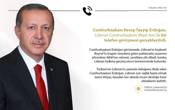 Son dakika: Başkan Erdoğan'dan Lübnan'a taziye mesajı - 2