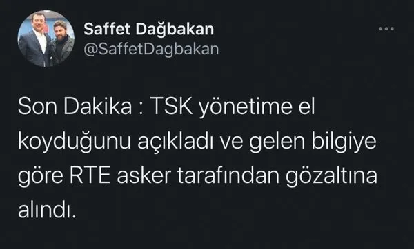 İmamoğlu’ndan skandal atama! 15 Temmuz gecesi darbe tweet’i atan CHP’li Saffet Dağbakan İSBAK’ta görevlendirildi