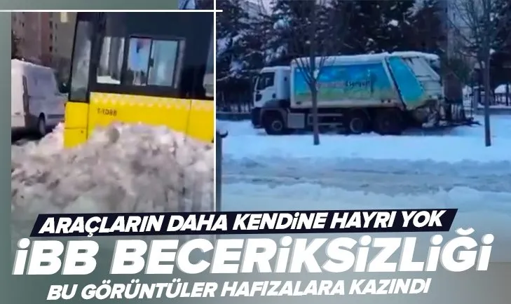 İBB’nin yönetim beceriksizliği hafızalara kazındı! Belediye araçları tek tek döküldü