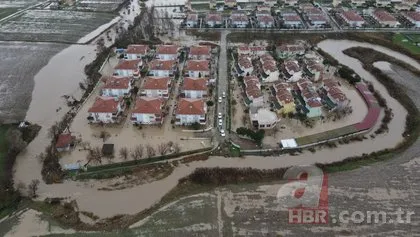 Edirne’deki sağanak yağış sonrası evler su altında kaldı! Enez’de yardım çığlıkları yükseldi