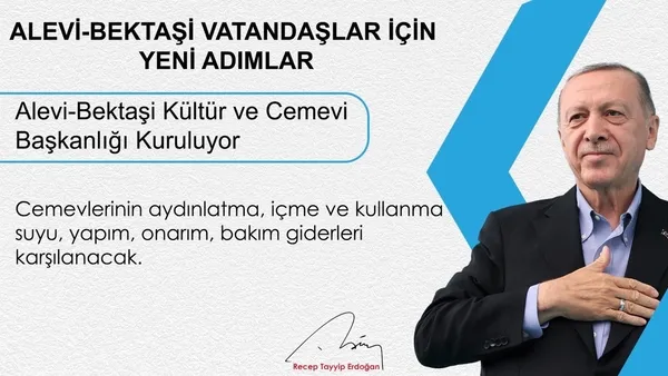 Son dakika: Alevilerle ilgili atılacak adımlar neler? Başkan Erdoğan detaylarını anlattı: Kültür ve Cemevi Başkanlığı kuruluyor