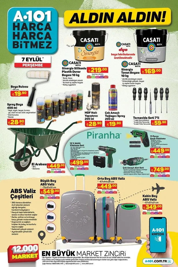 A101 aktüel ürünler kataloğu (9 Eylül Cuma)! Mutfak gereçlerinden elektronik ürünlere, akıllı LED TV’den beyaz eşyaya birçok ürün A101’de - 2