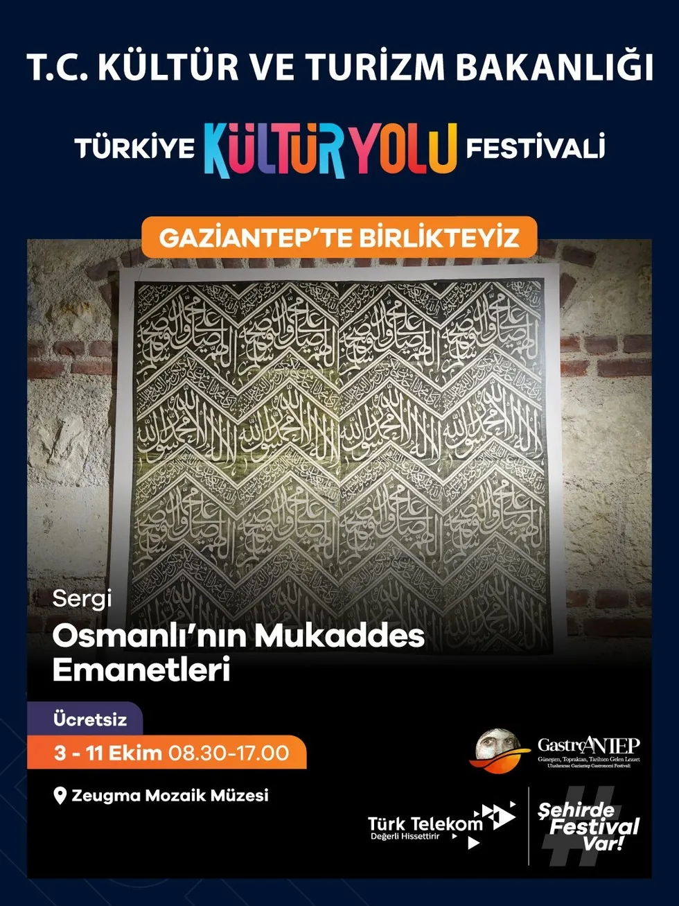 Osmanlı'nın Mukaddes Emanetleri Sergisi afişi (Foto: Resmi Kurum)