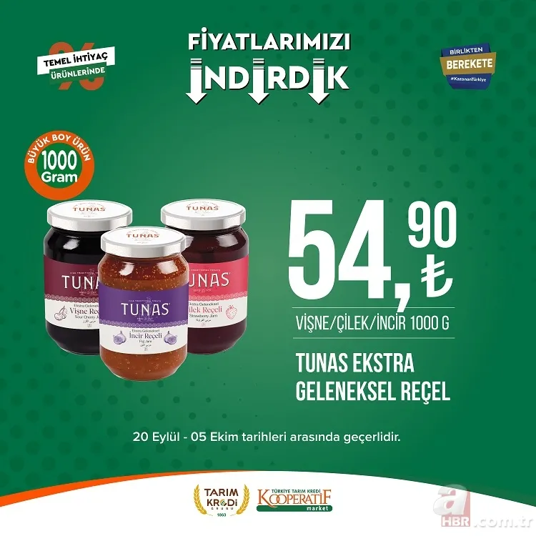 Tarım kredi market indirimleri 3 gün sonra bitiyor! 22.25 TL'ye Kırımızı Mercimek, 23.90 TL'ye dev Kağıt Havlu, 99.90 TL'ye Tuvalet Kağıdı, 114 TL'ye yer alıyor 19