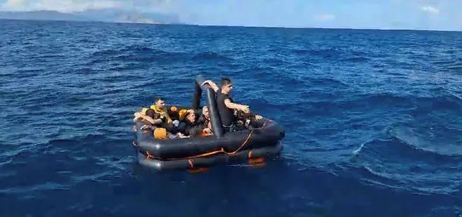Aydın açıklarında 17 göçmen kurtarıldı