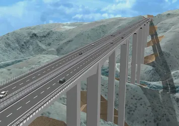 Türkiye'nin en yüksek ayaklı viyadüğü trafiğe açılıyor