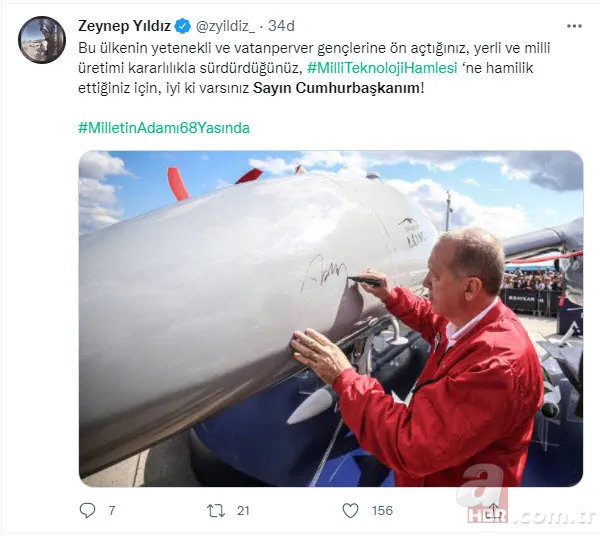 Başkan Erdoğan'ın 68'inci doğum günü | Sosyal medyadan binlerce kişi kutladı: İyi ki doğdun Reis 16