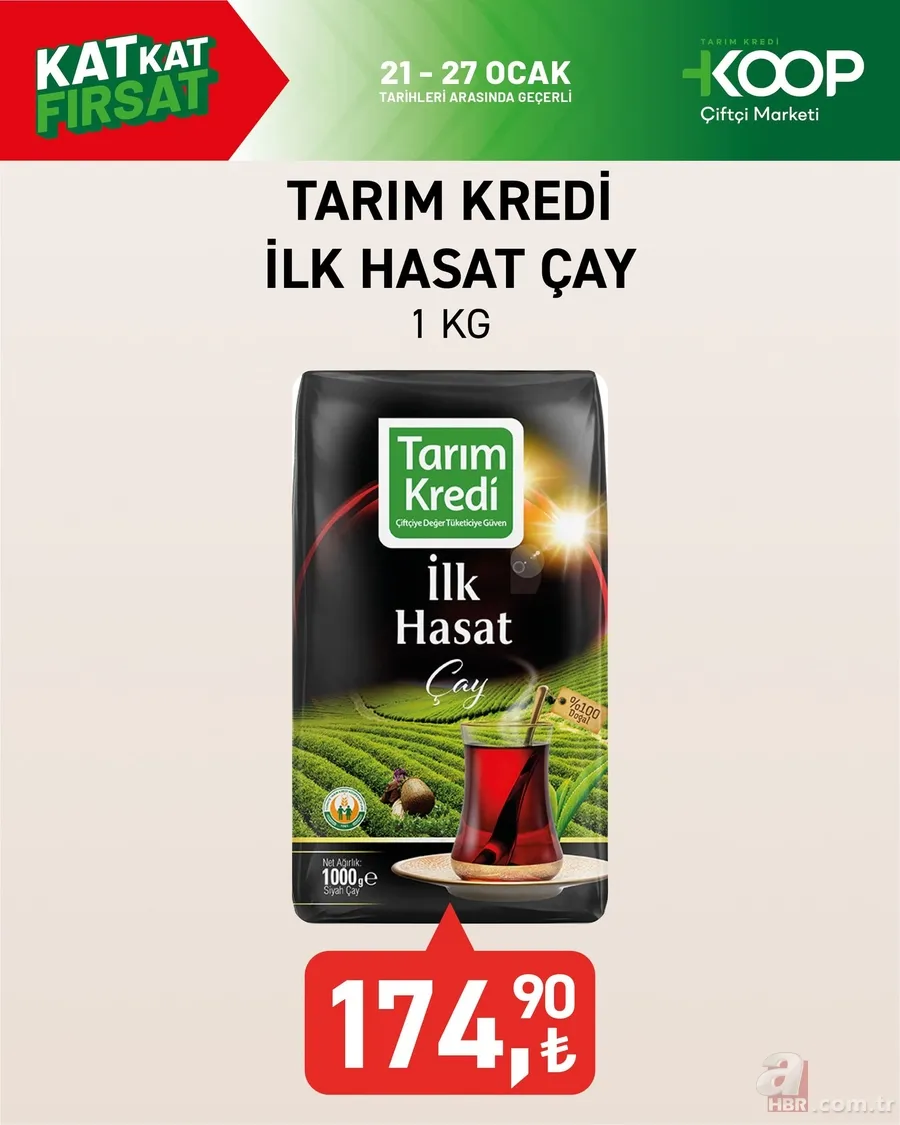 Tarım Kredi'de indirim haftası başladı: Dana Kıyma 139 TL, Kaşar peynir 175 TL, İlk hasat çay 174.90 TL... 5