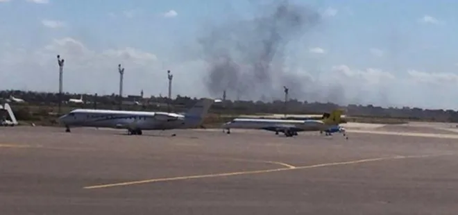 Hafter Libya başkenti Trablus’taki havalimanına saldırdı