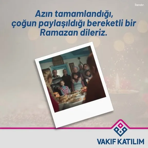 Vakıf Katılım Bankası reklam