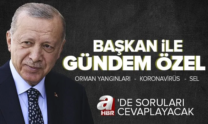 Başkan Recep Tayyip Erdoğan A Haber ve ATV ortak yayınında