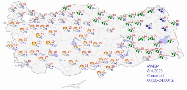 1680896259211.png Kuvvetli sağanak yağış yolda! Meteoroloji gün vererek milyonları uyardı! İstanbul Ankara İzmir hava durumu... - 5