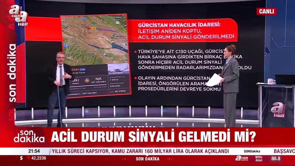 Uçağın düştüğü bölgenin analizi A Haber’de