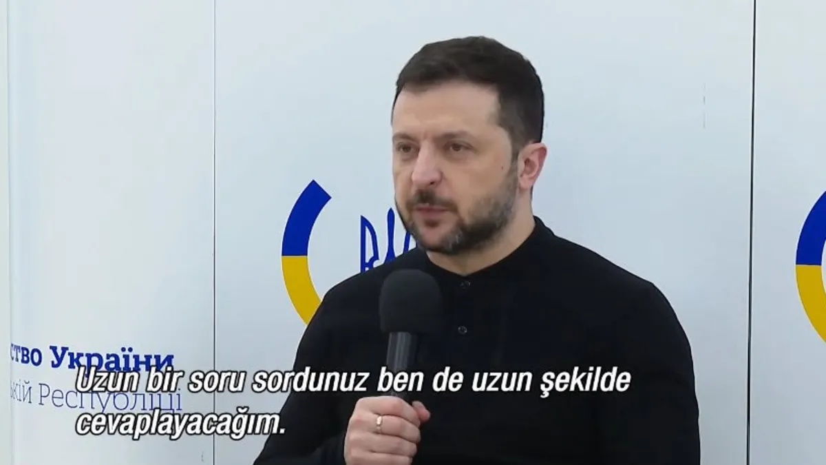 Zelenskiy'den A Haber'in sorusuna yanıt: Masada Türkiye'yi de istiyoruz